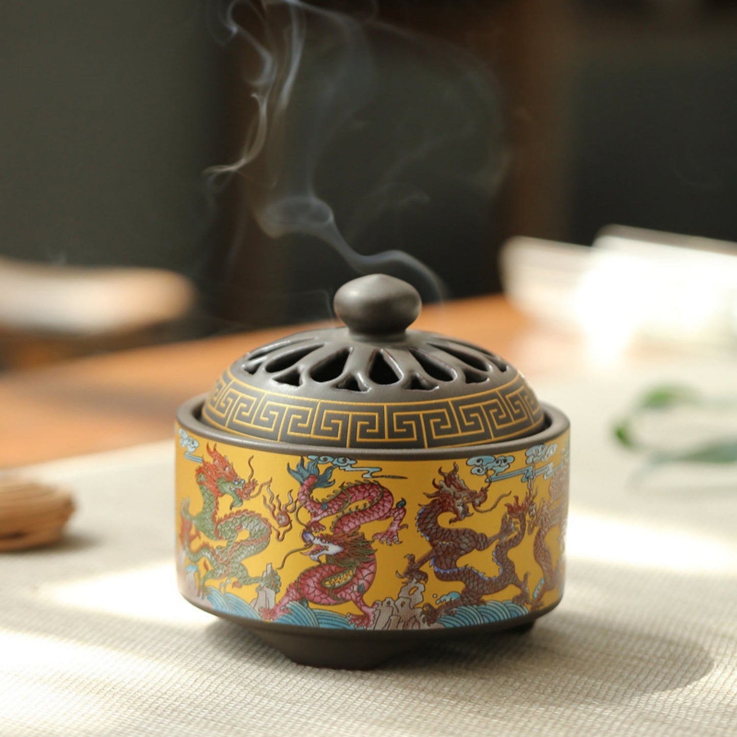 Ceramic Cloisonné Incense Burner