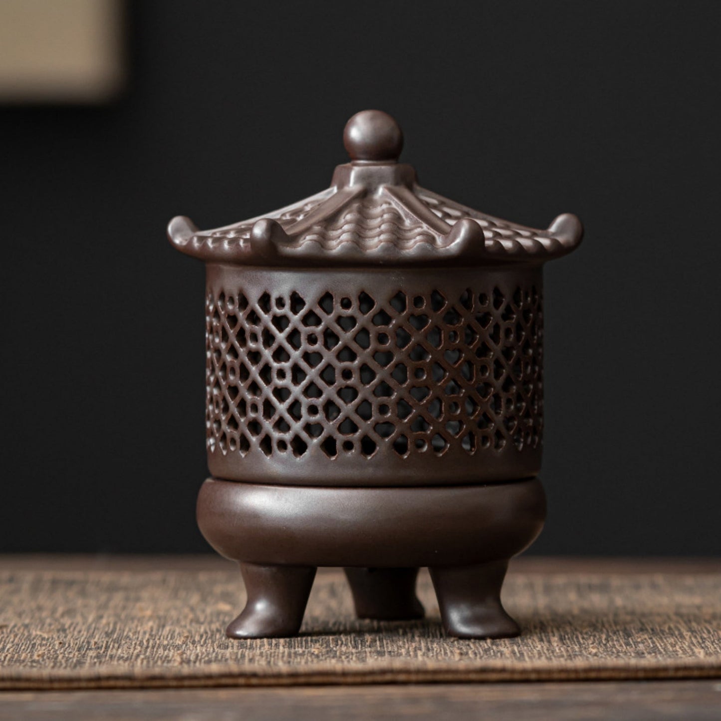 Ancient Pagoda Ceramic Incense Burner