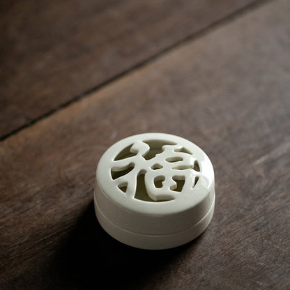 Ru Kiln Gray Ceramic Incense Burner