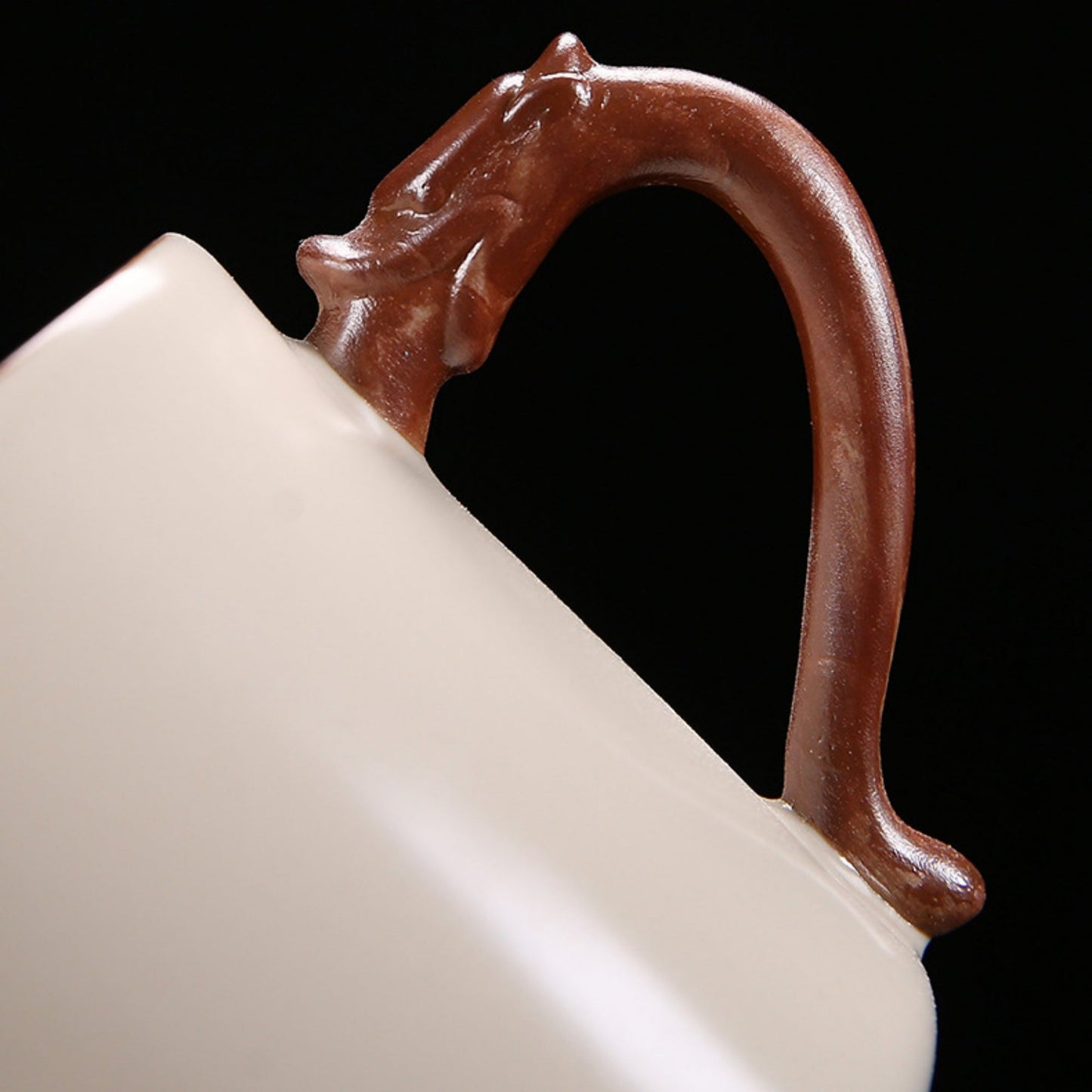 Ru Kiln Crackle Glaze Handmade Ceramic Teacup