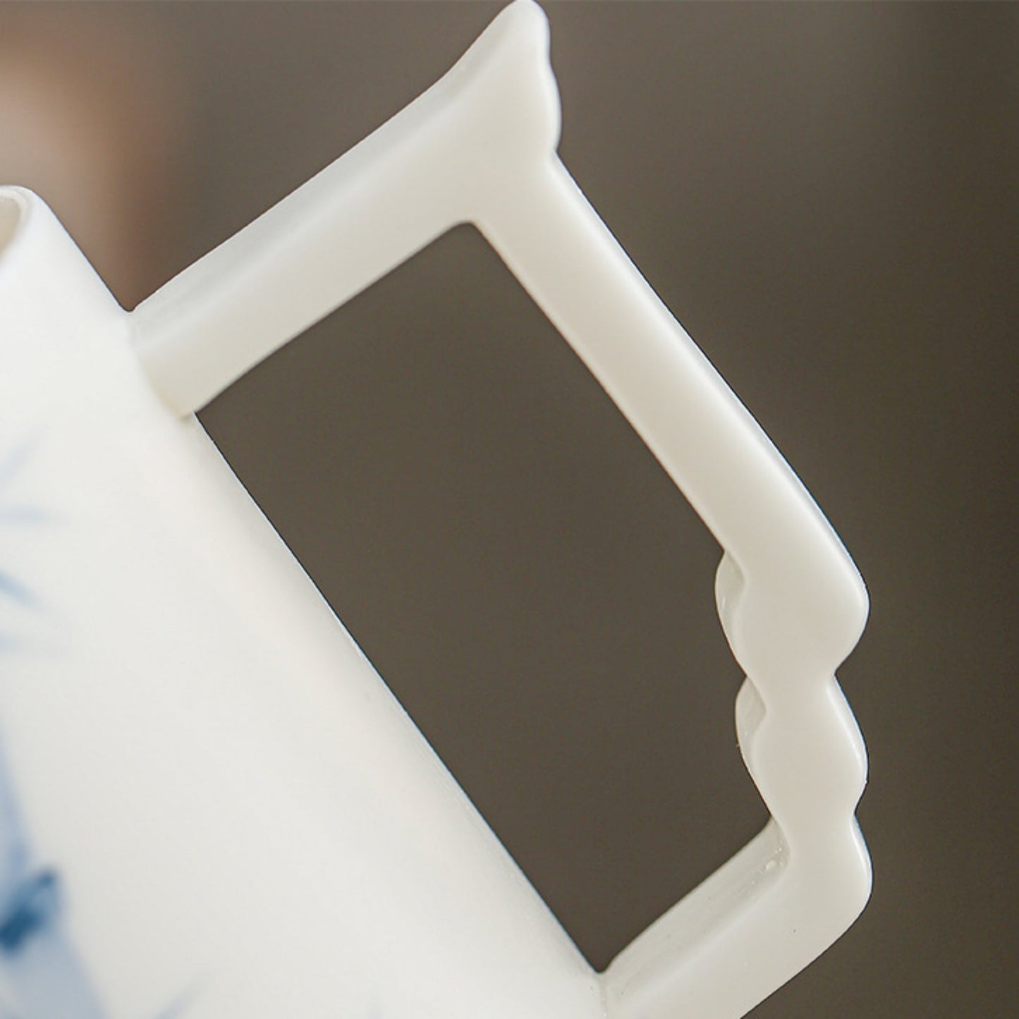 "Blanc De Chine" Hand-Painted Ceramic Tea Cup
