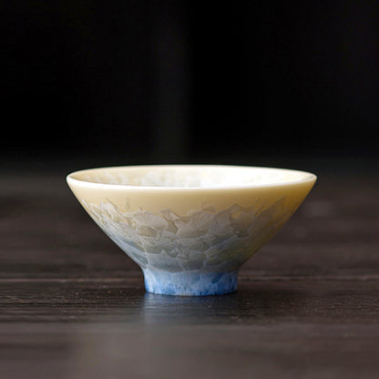 Crystal Glaze Handcrafted Ceramic Teacup