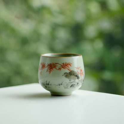 Ru Kiln Handmade Ceramic Tea Cup