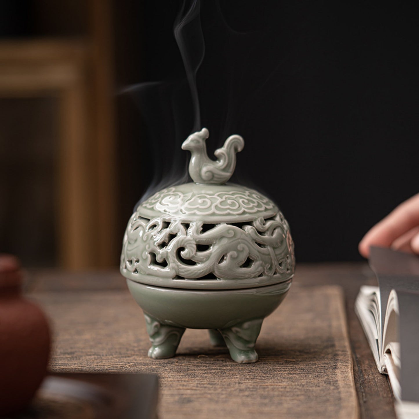 Vermilion Bird Ceramic Incense Burner