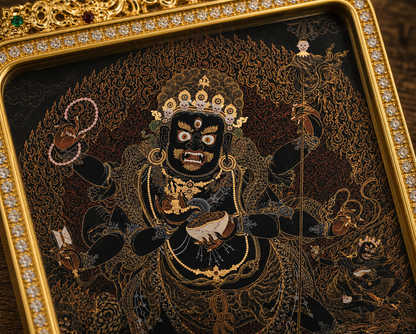 Black-Gold Six-Armed Mahakala