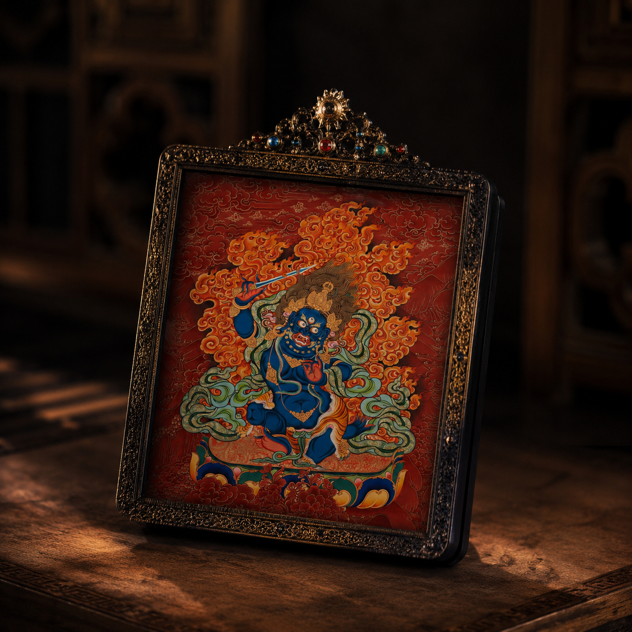 Blue Six-Armed Mahakala