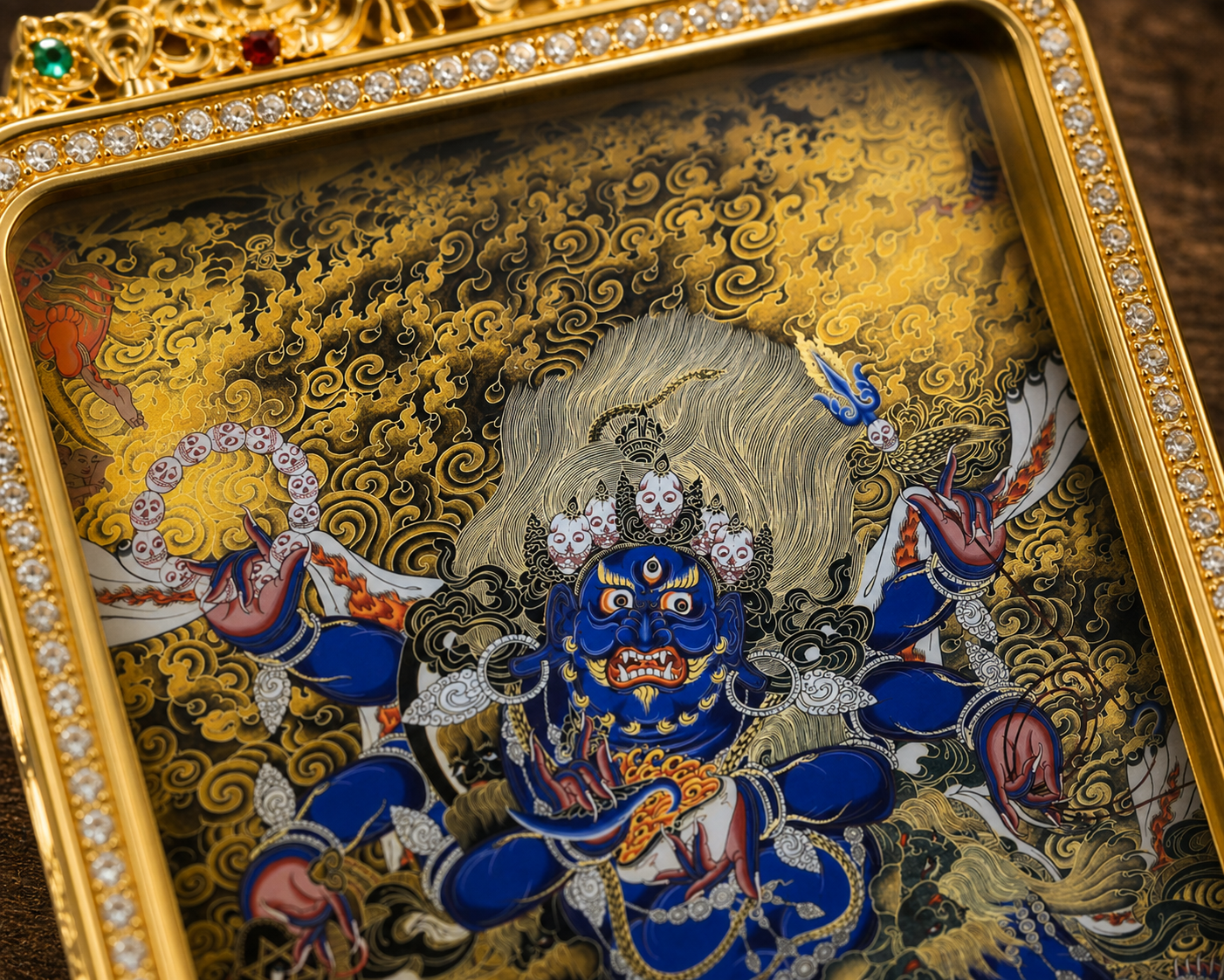 Blue Six-Armed Mahakala 