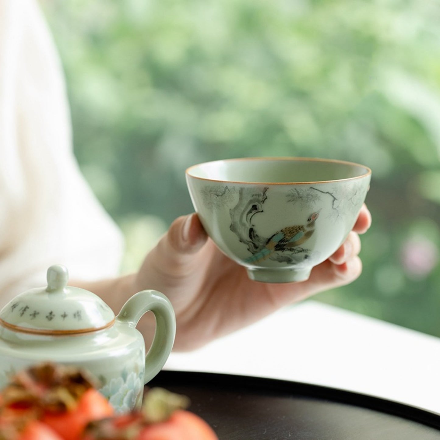 Ru Kiln Handmade Ceramic Cup