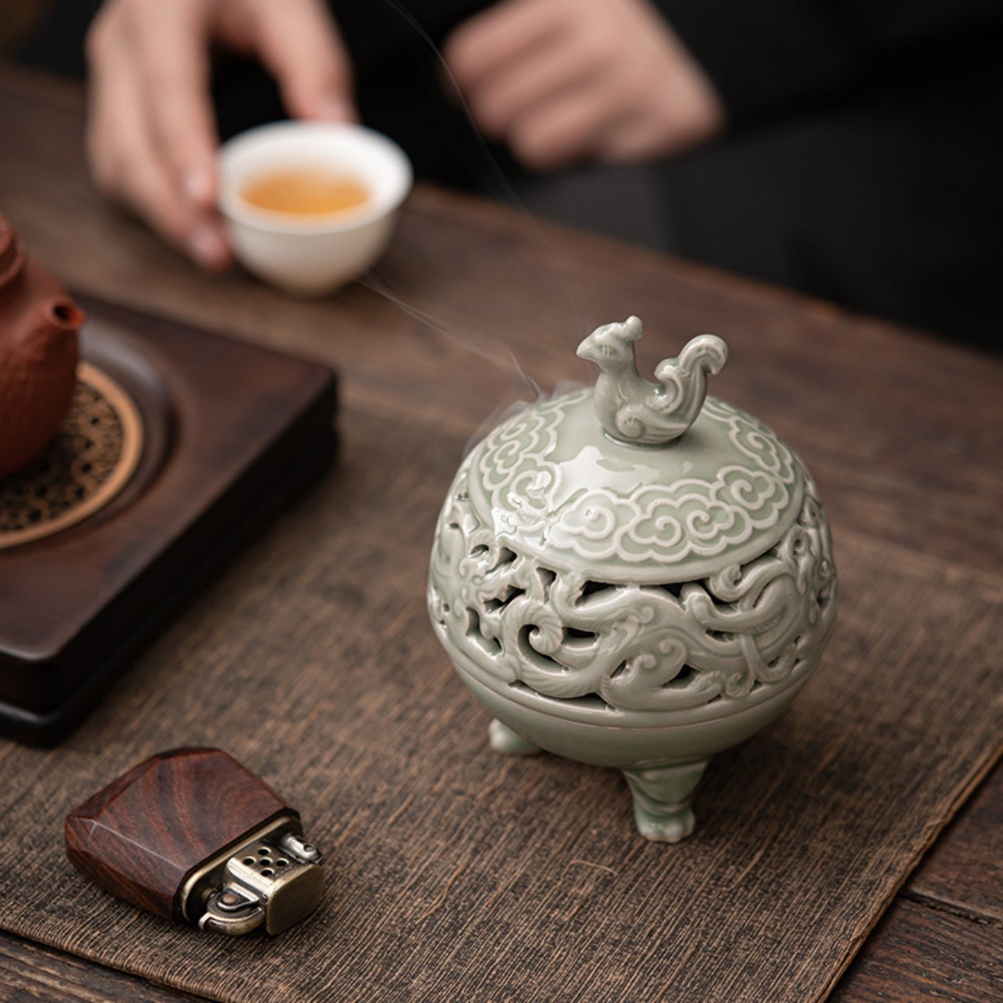 Vermilion Bird Ceramic Incense Burner