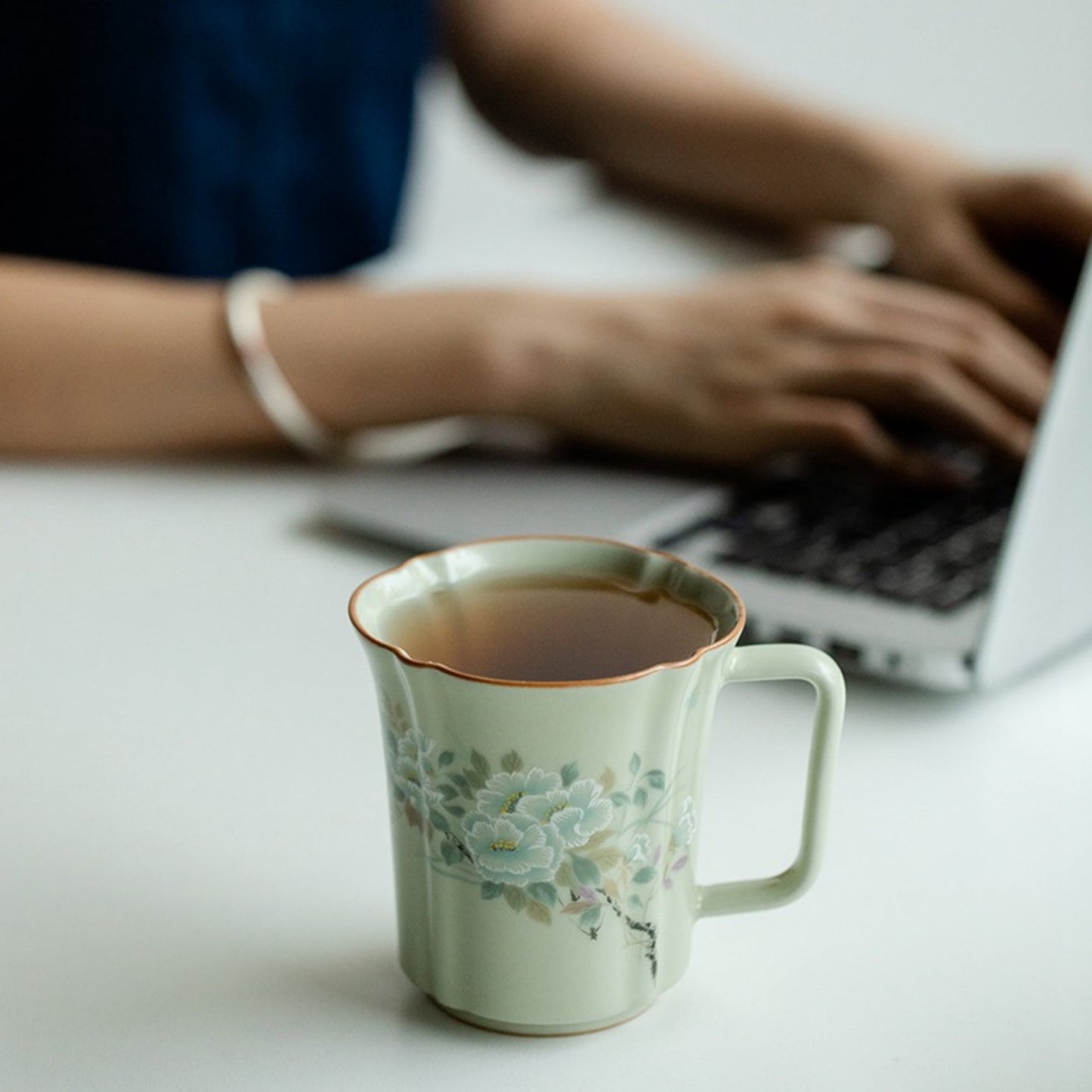 Ru Kiln Ceramic Retro Coffee Cup