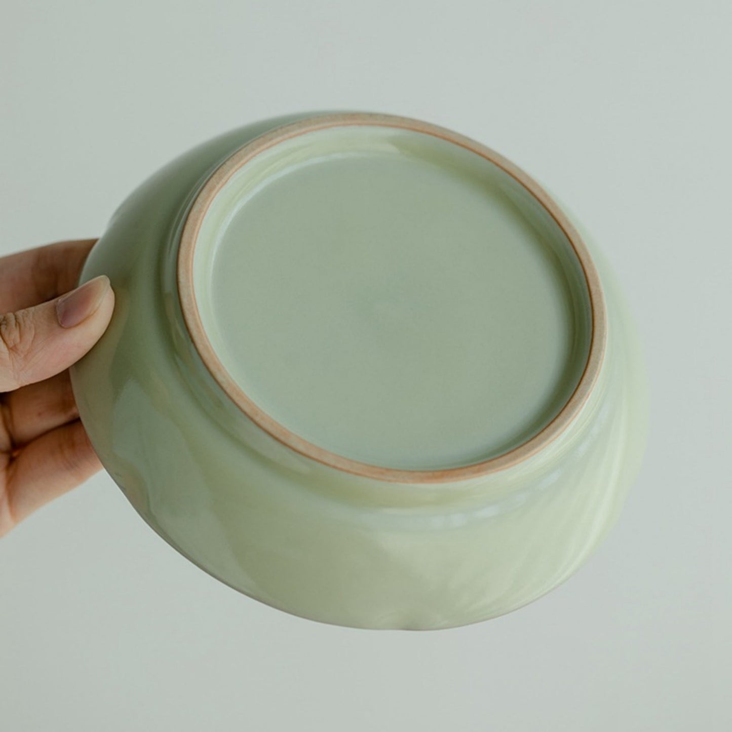 Handmade Ru Kiln Ceramic Dessert Plate