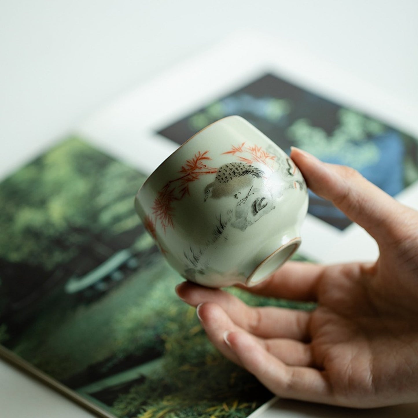 Ru Kiln Handmade Ceramic Tea Cup