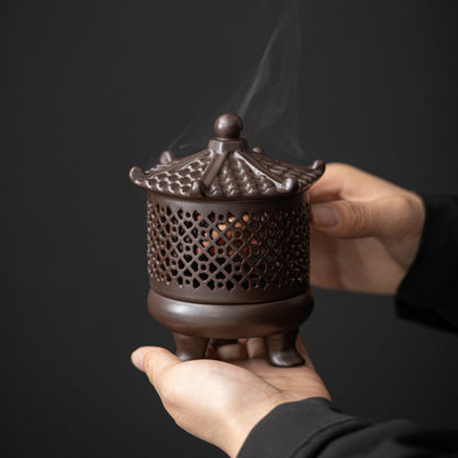 Ancient Pagoda Ceramic Incense Burner