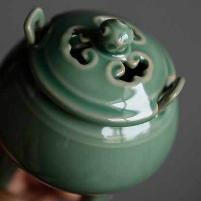 Yue Kiln Zen Three-legged Incense Burner