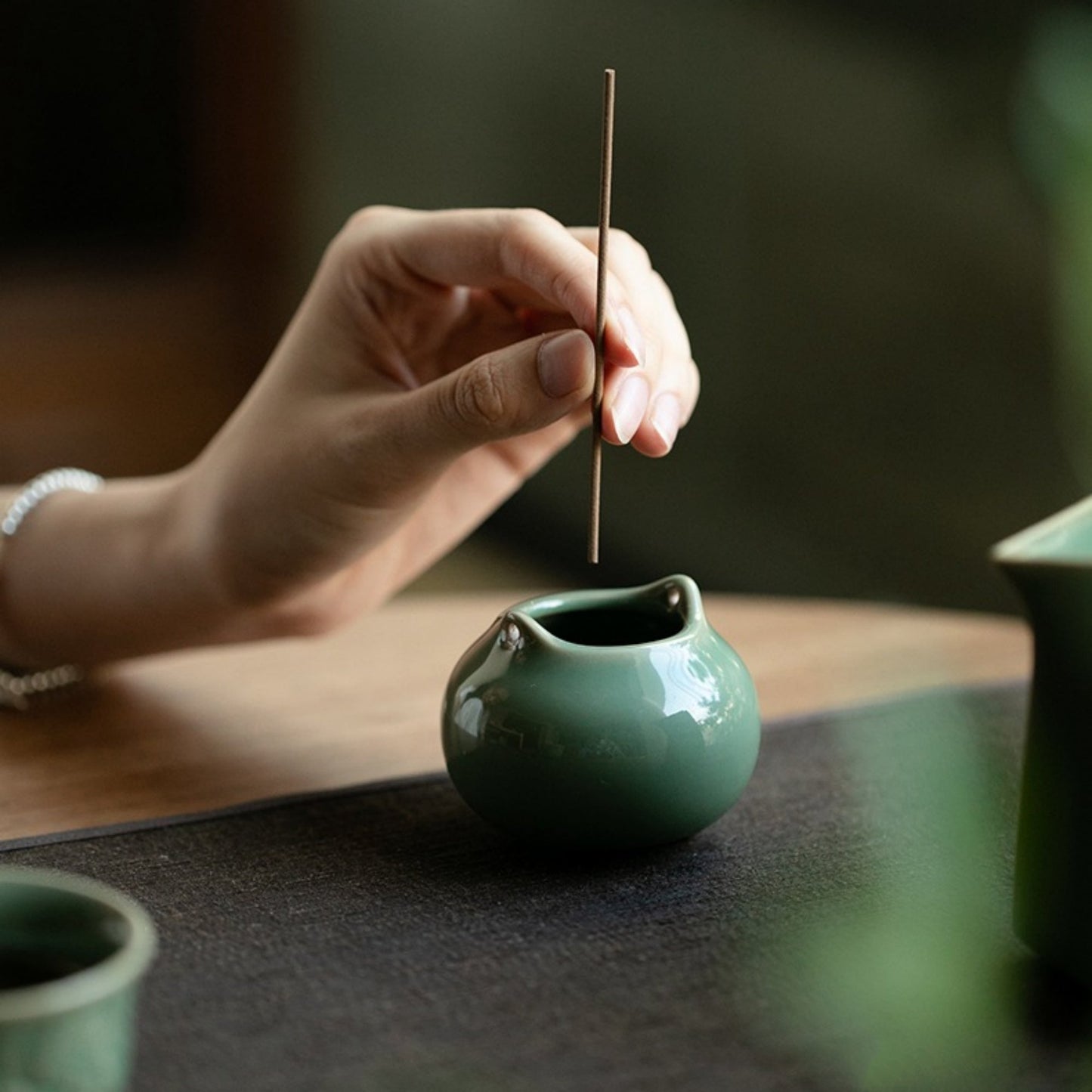 Yue Kiln Celadon Zen Incense Burner