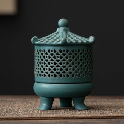 Ancient Pagoda Ceramic Incense Burner
