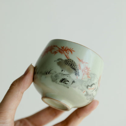 Ru Kiln Handmade Ceramic Tea Cup