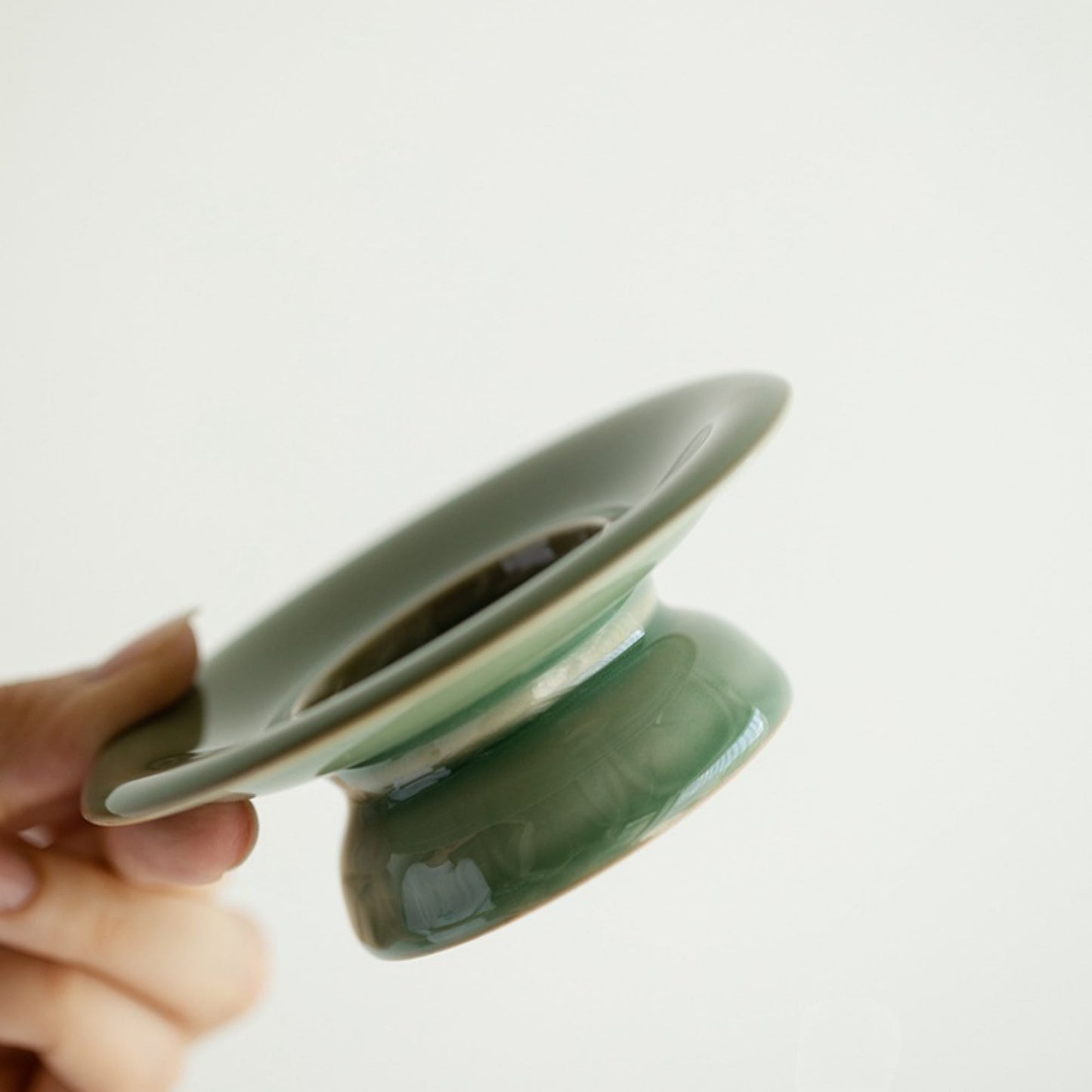 Yue Kiln Celadon Vintage Lotus Tea Cup