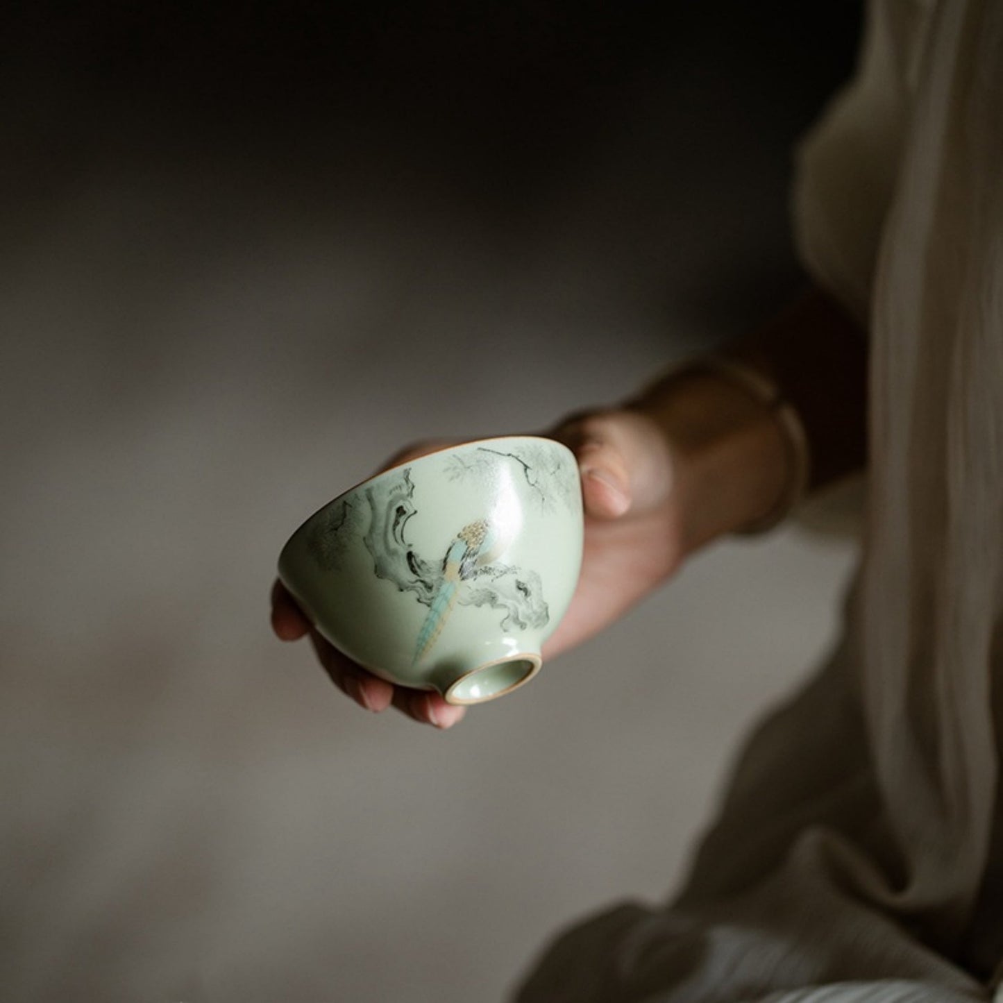 Ru Kiln Handmade Ceramic Cup