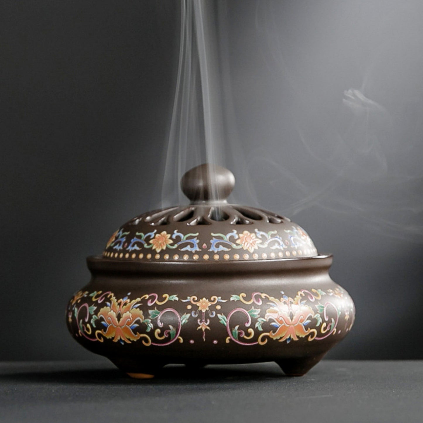 Ceramic Cloisonné Incense Burner