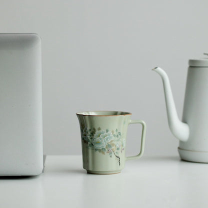 Ru Kiln Ceramic Retro Coffee Cup