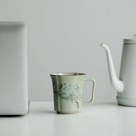 Ru Kiln Ceramic Retro Coffee Cup
