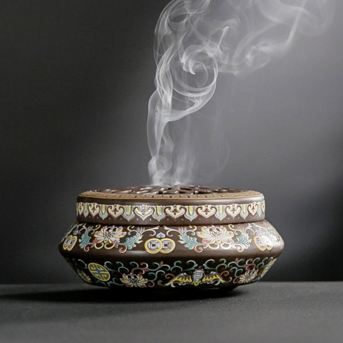 Ceramic Cloisonné Incense Burner