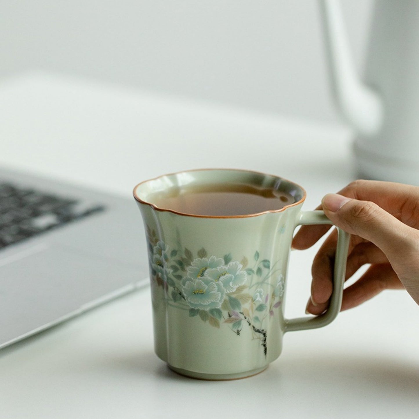 Ru Kiln Ceramic Retro Coffee Cup