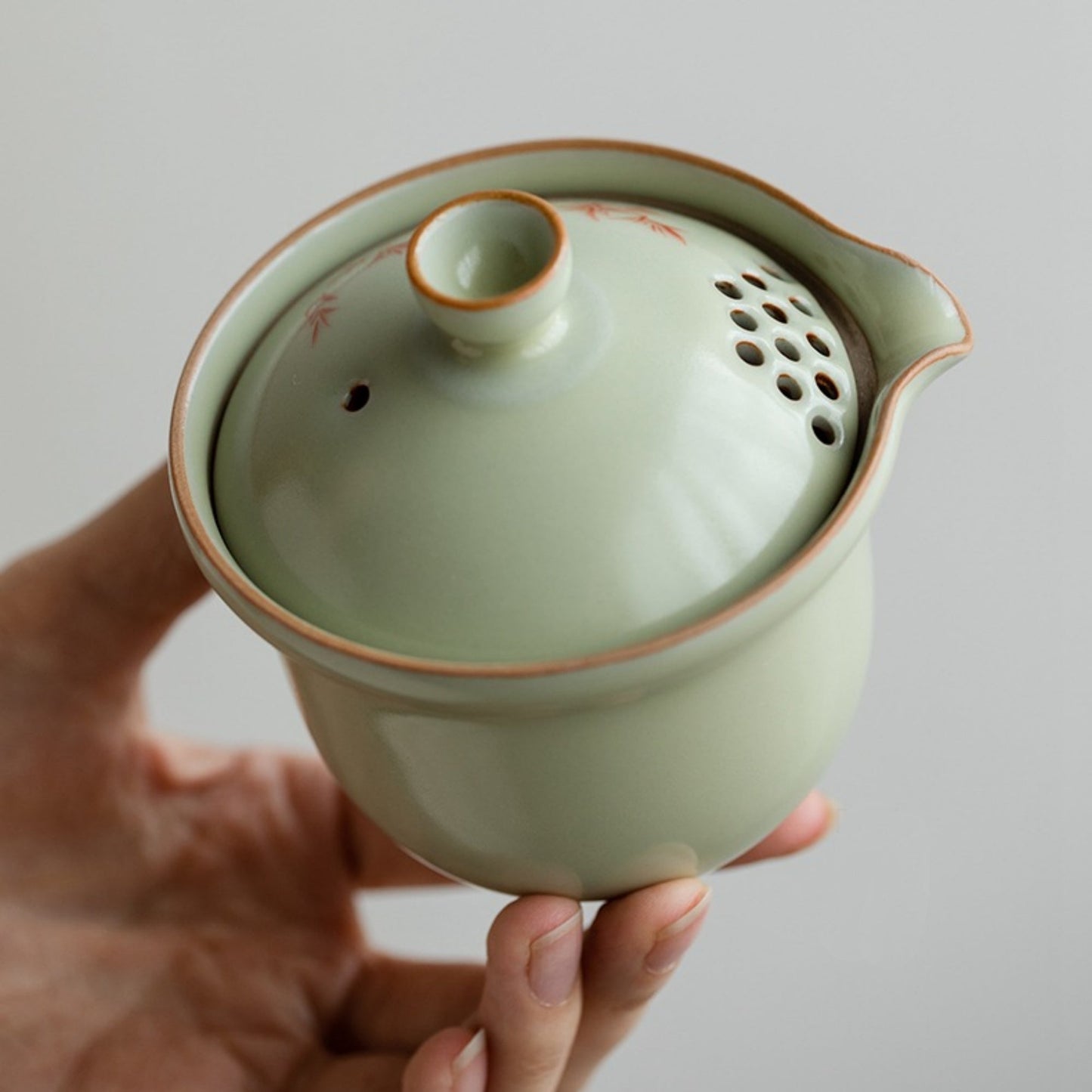 Portable Handmade Ru Kiln Ceramic Tea Set