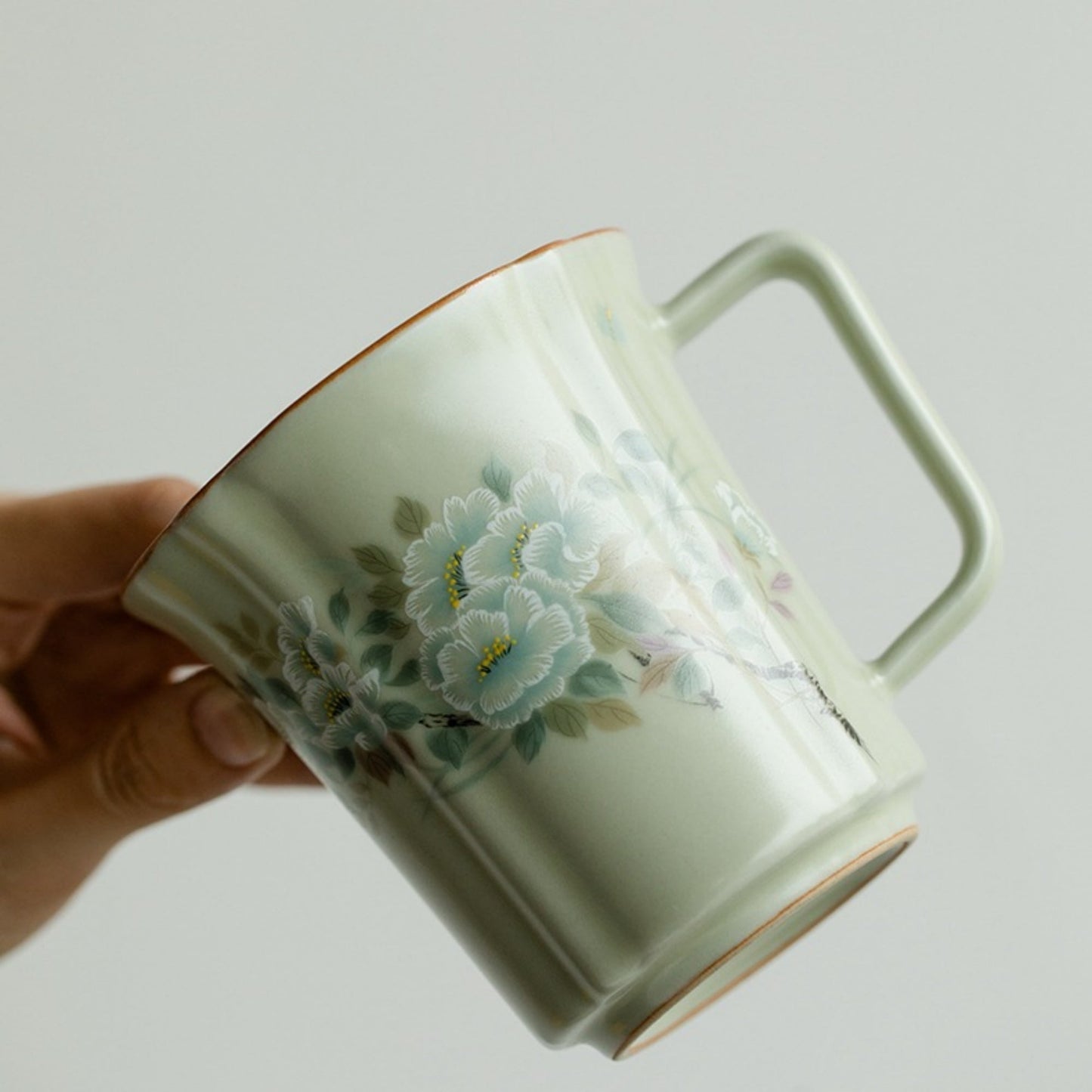 Ru Kiln Ceramic Retro Coffee Cup