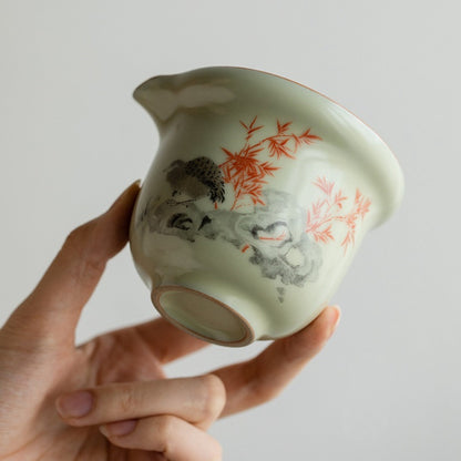Portable Handmade Ru Kiln Ceramic Tea Set