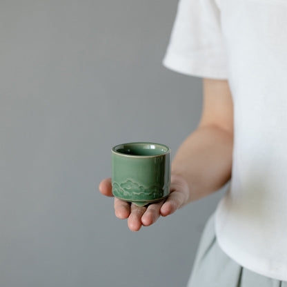 Yue Kiln Celadon Cloud Incense Burner