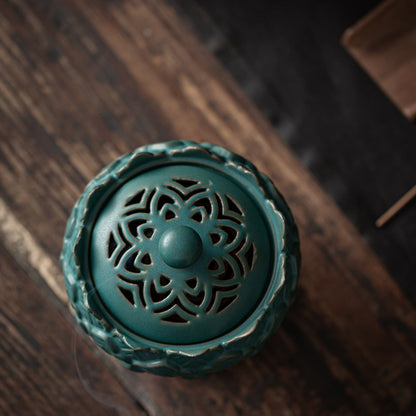 Lotus Platform Ceramic Incense Burner