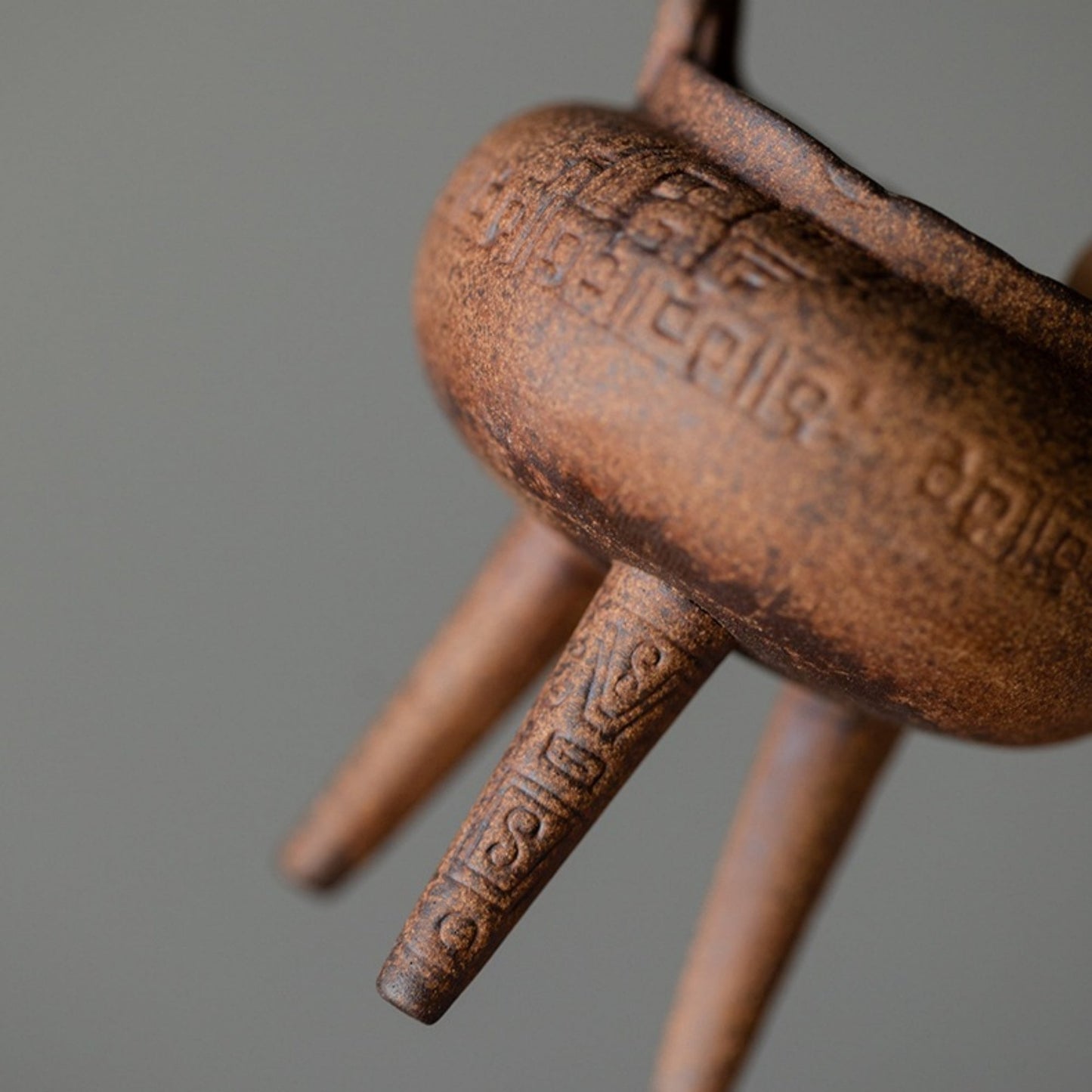 Taotie Three-legged Tripod Incense Burner