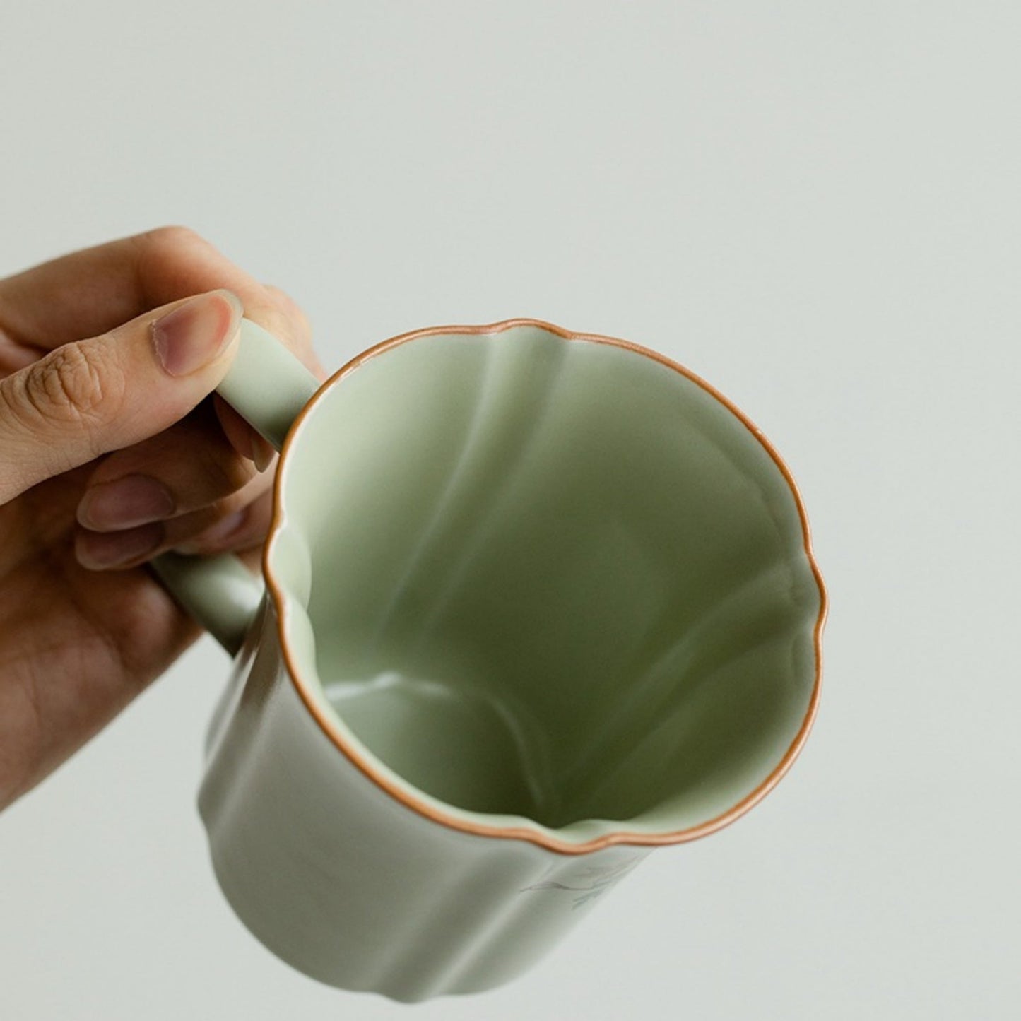 Ru Kiln Ceramic Retro Coffee Cup