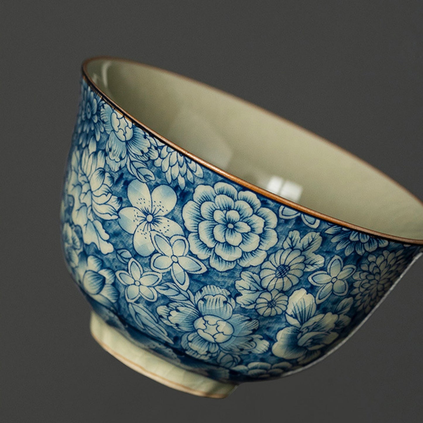 Ice Crack Blue and White Porcelain Handmade Tea Set