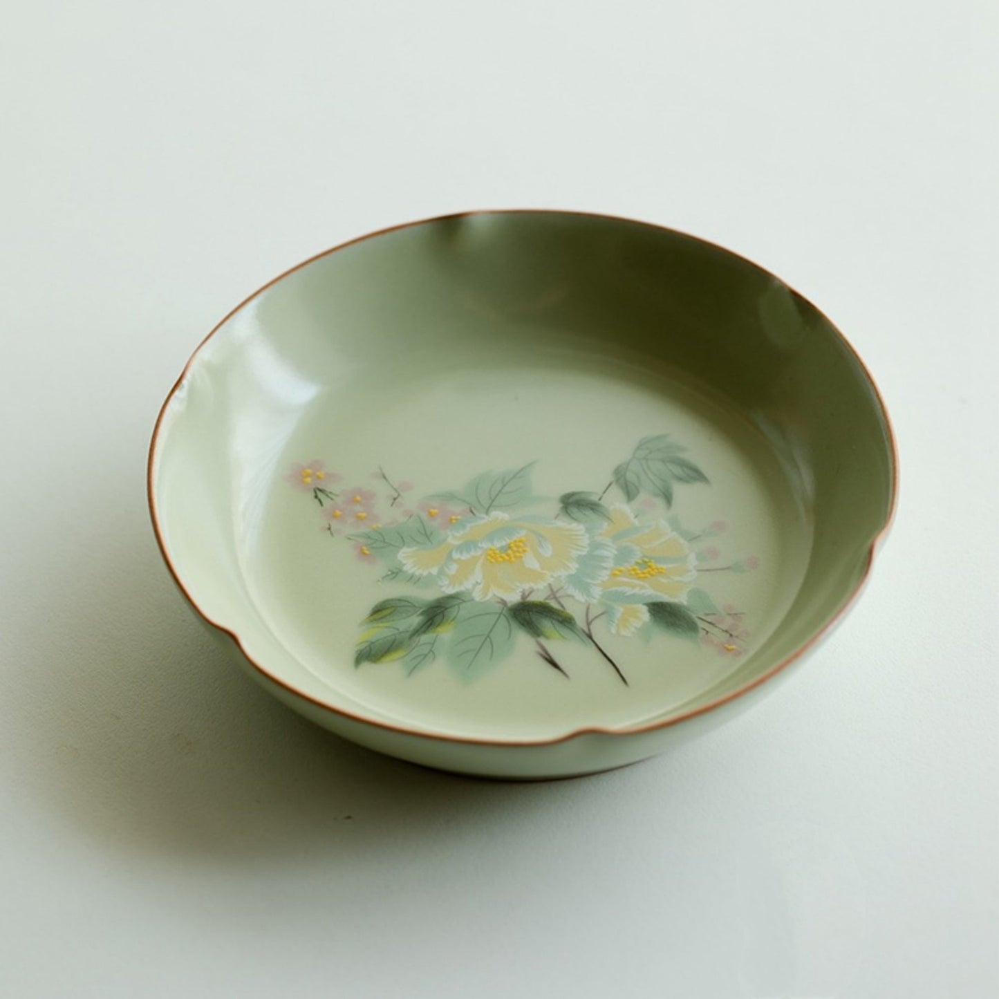 Handmade Ru Kiln Ceramic Dessert Plate